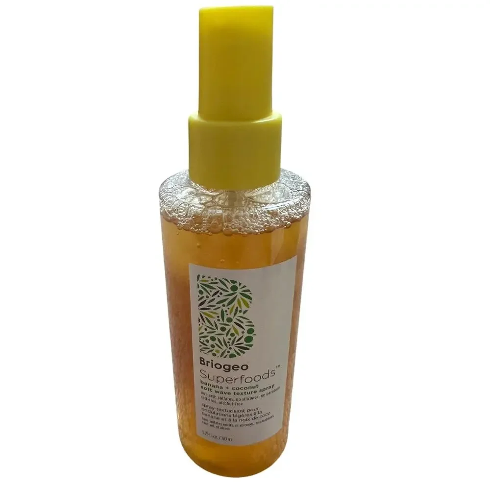 Briogeo Superfoods Banana + Coconut Soft Wave Texture Spray New 5.75 fl oz Rare